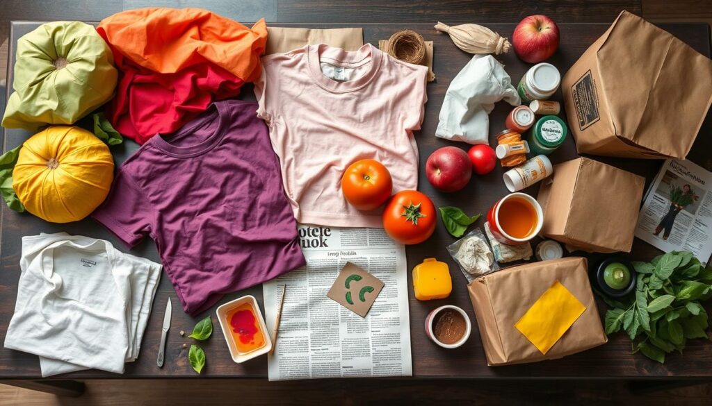 Ekologiczne materiały do tworzenia kostiumów owocowo-warzywnych