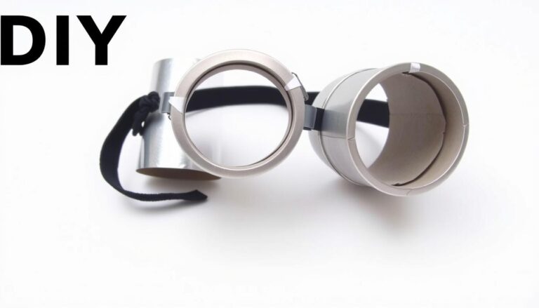 Gotowe okulary minionka wykonane z rolek po papierze toaletowym