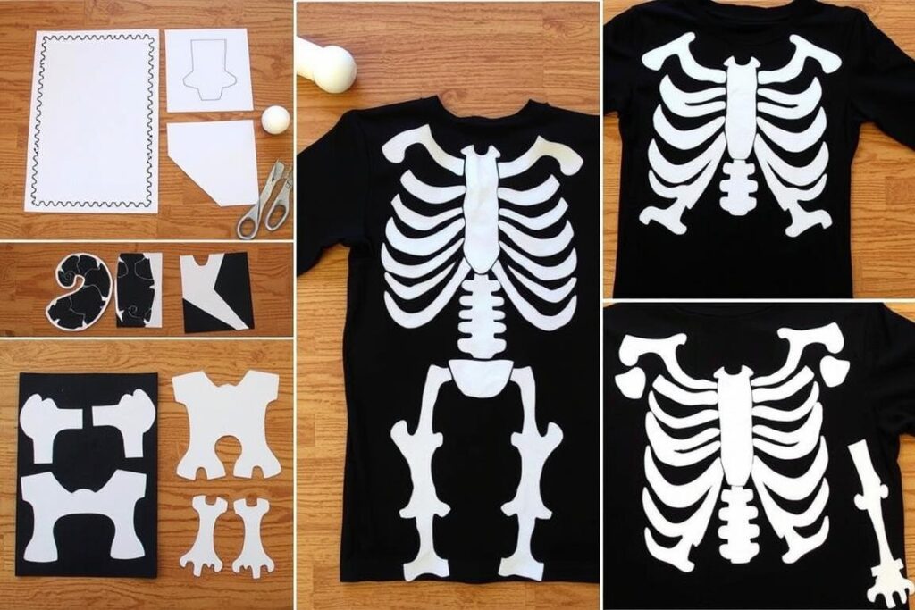 Jak zrobić strój kościotrupa na halloween z filcu
