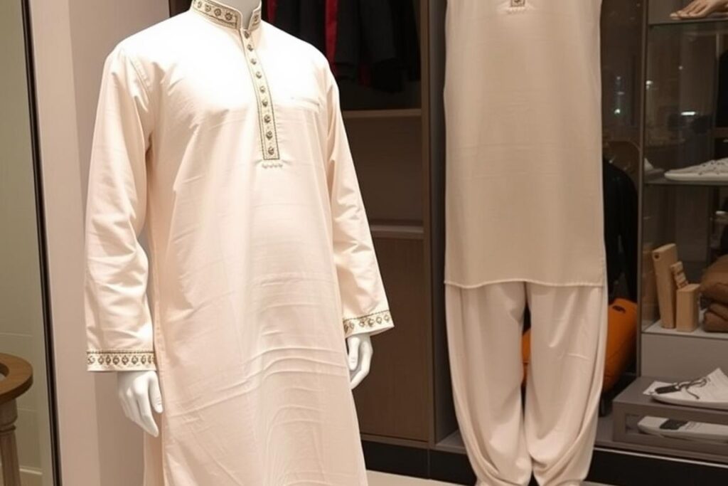 Męski strój hinduski kurta pyjama w tradycyjnym wydaniu