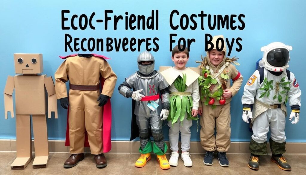 Różne rodzaje strojów ekologicznych dla chłopców