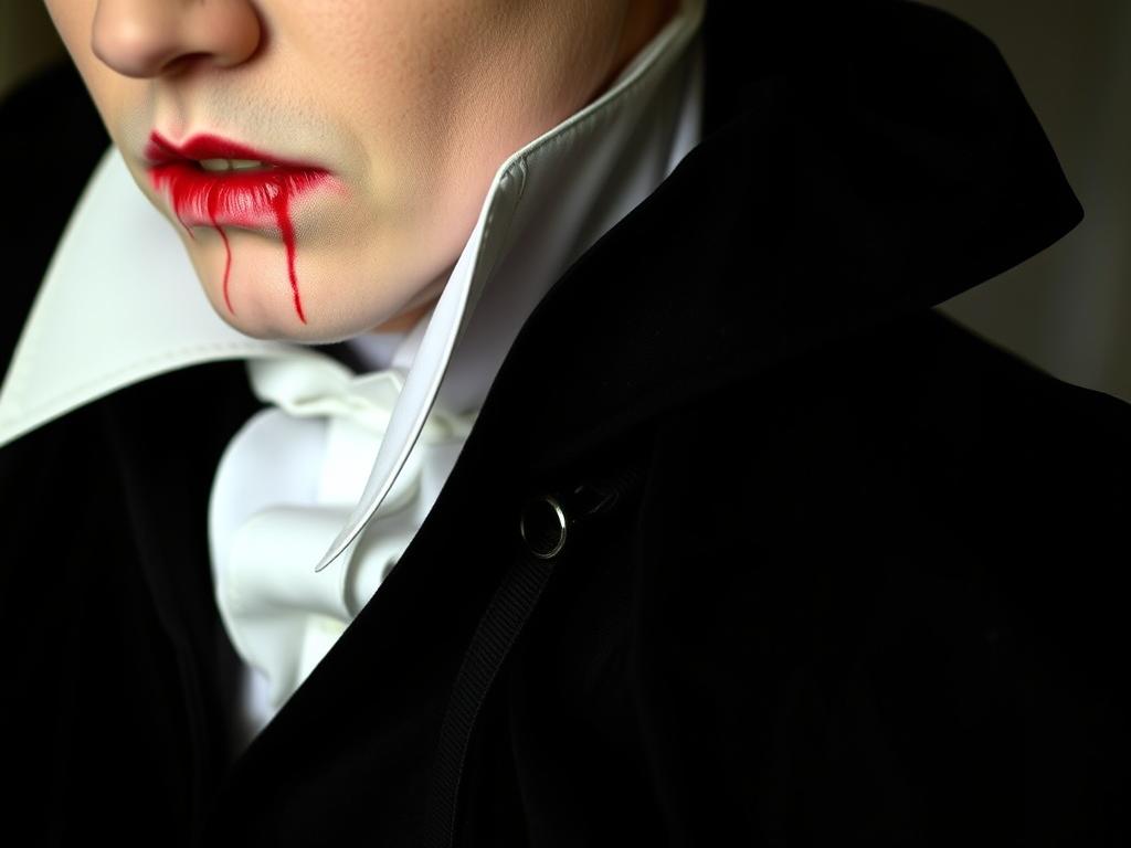 Strój wampira jak zrobić - peleryna i charakteryzacja