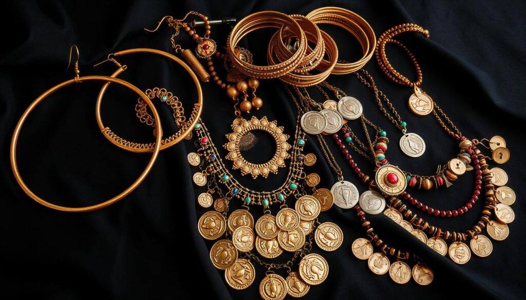 Tradycyjna biżuteria romska - kolczyki, bransoletki i naszyjniki