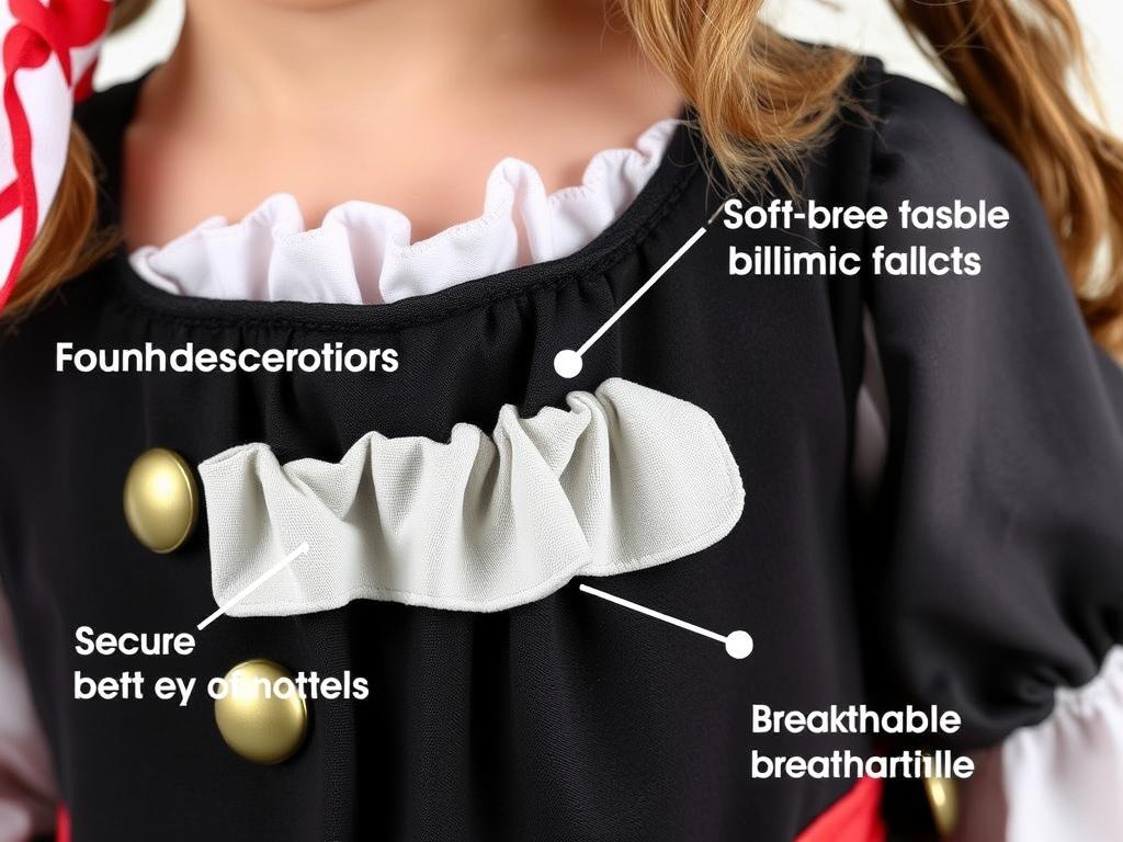 Bezpieczne i wygodne elementy stroju piratki dla dziewczynki