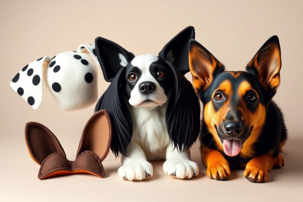 Gotowe uszy psa do stroju pieska