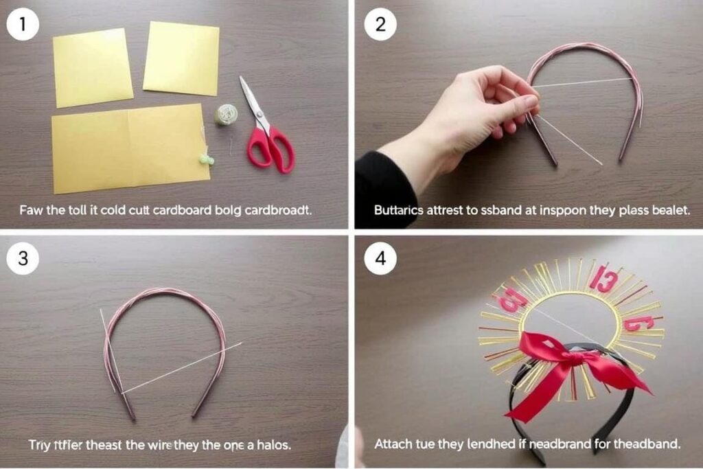 Instrukcja wykonania aureoli do stroju świętego z prostych materiałów