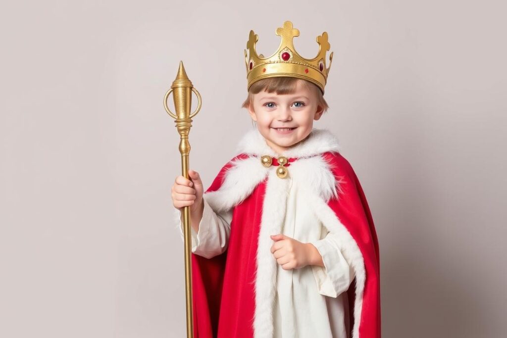 Kompletny strój króla dla dziecka na jasełka