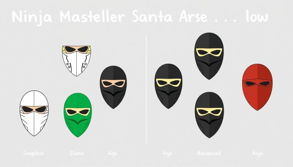 Porównanie różnych masek ninja dla dzieci - od najprostszych po bardziej zaawansowane