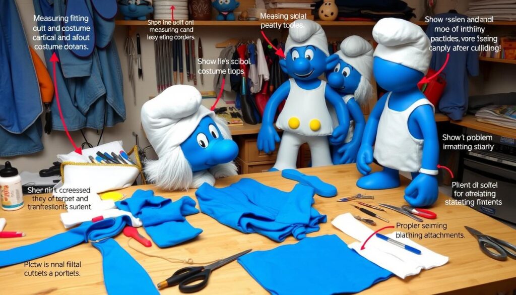 Praktyczne porady przy tworzeniu stroju smerfa - jak zrobić strój smerfa profesjonalnie