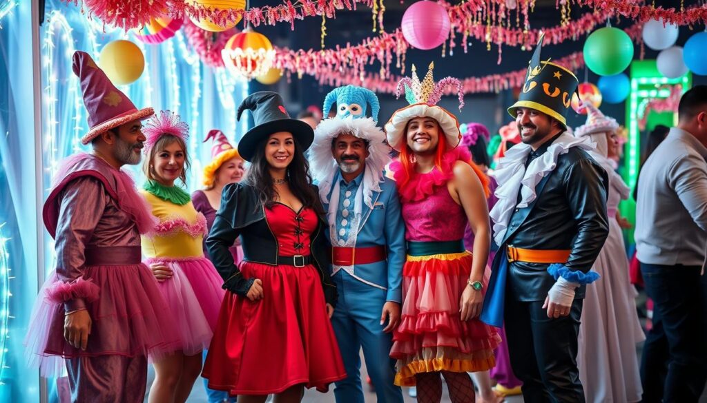 Różnorodne przebrania karnawałowe dla różnych osób i okazji
