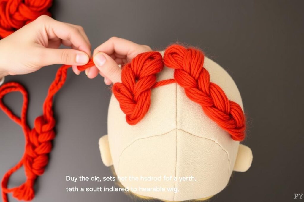 Tworzenie warkoczy Pipi z włóczki - jak zrobić warkocze Pipi