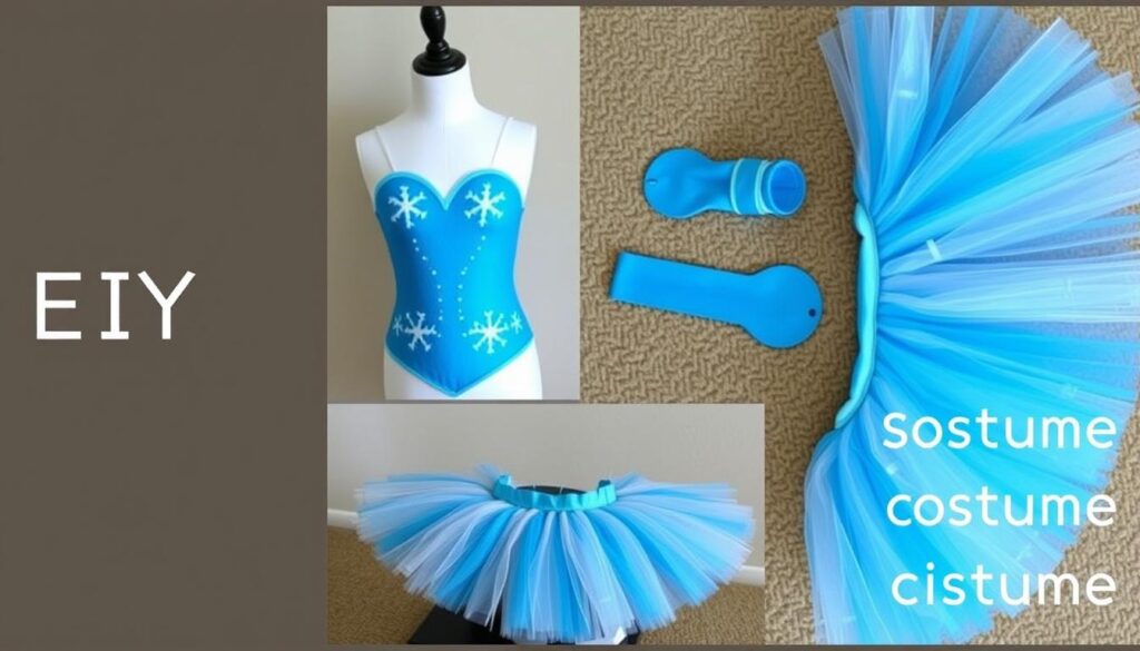 Gotowy strój Elsy z Krainy Lodu - gorset i spódniczka tutu