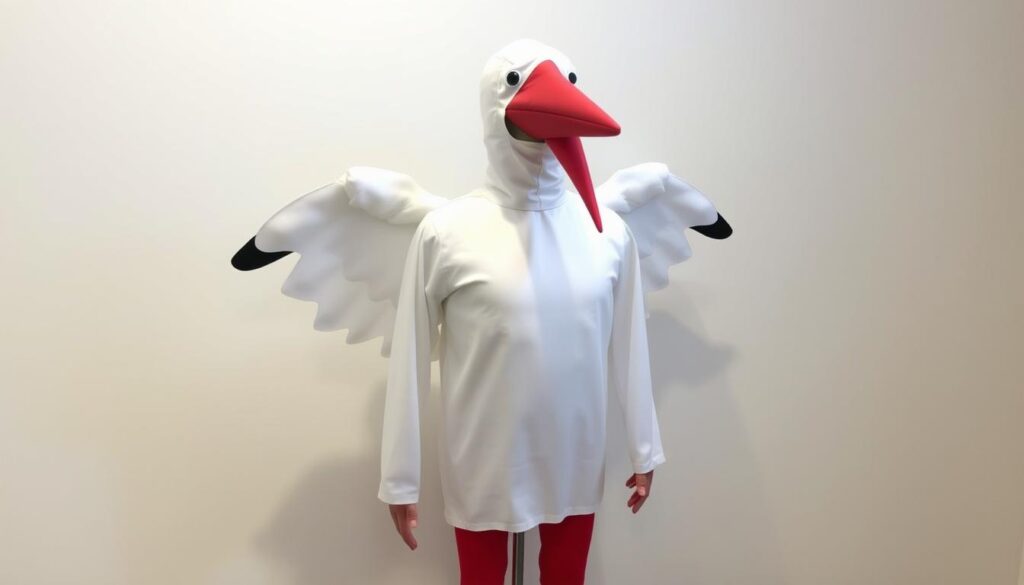 Kompletny strój bociana z wszystkimi elementami