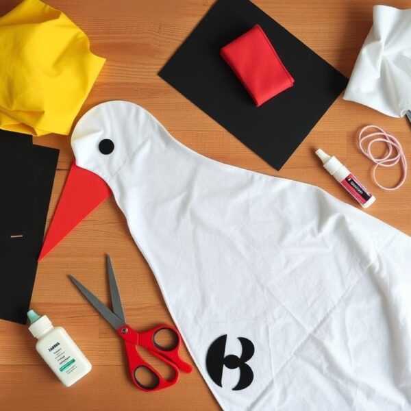 Materiały potrzebne do wykonania stroju bociana jak zrobić