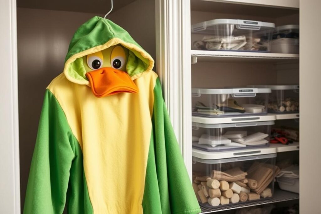 Prawidłowe przechowywanie stroju kaczki dziwaczki