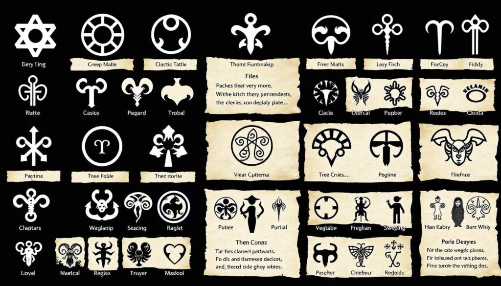 Tradycyjne symbole veve używane w praktykach voodoo i ich znaczenie